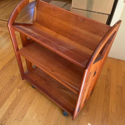 Rolling library bookcase