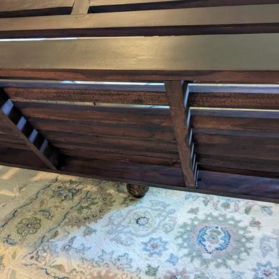 Vintage Solid Rosewood (?) Bench