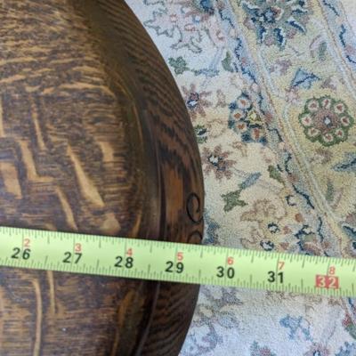 Antique Quarter Sawn Oak Oval Table