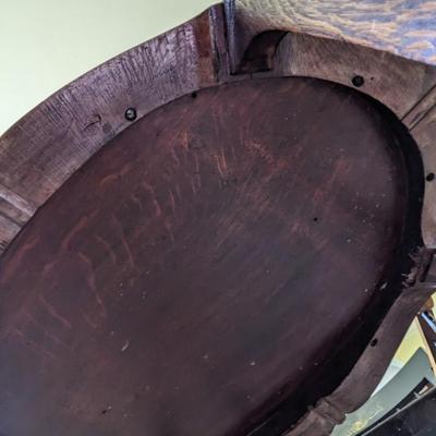 Antique Quarter Sawn Oak Oval Table