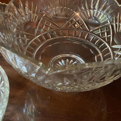 Lot of Vintage Glass and Crystal Servingware