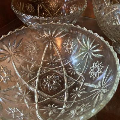 Lot of Vintage Glass and Crystal Servingware