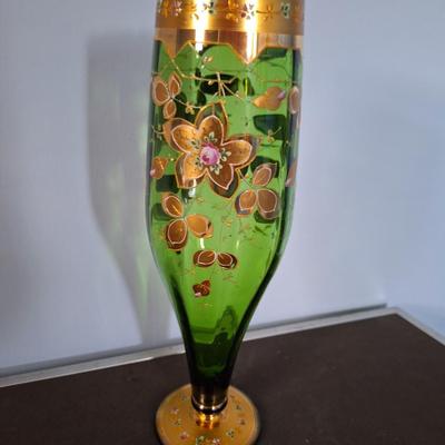 Green/Gold vase