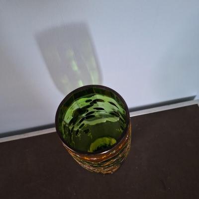 Green/Gold vase