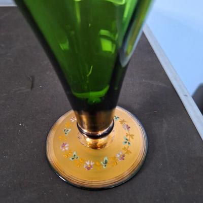 Green/Gold vase