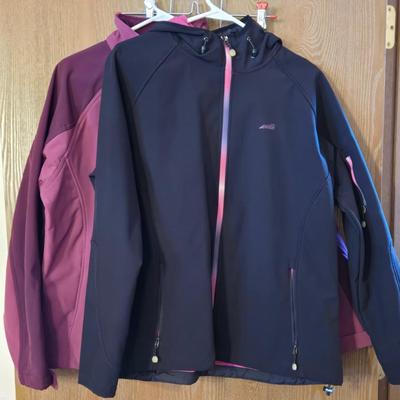 AVIA Purple Pink And Black Zip Up Jackets