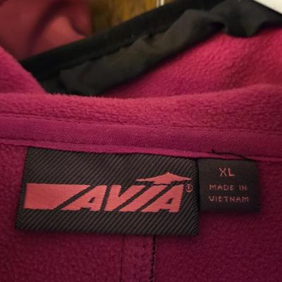 AVIA Purple Pink And Black Zip Up Jackets