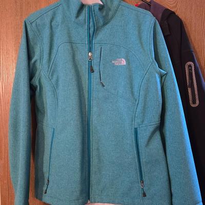 North Face Turquoise Zip Up and Avia Black Zip Up Jackets