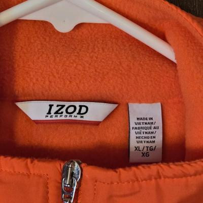 Free Tech and Izod Creamsicle & Orange Zip Up Jackets