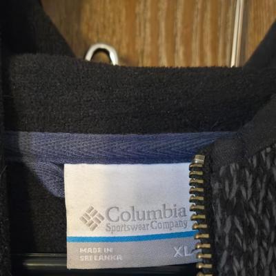 COLUMBIA X-large Zip Up Knit Jacket