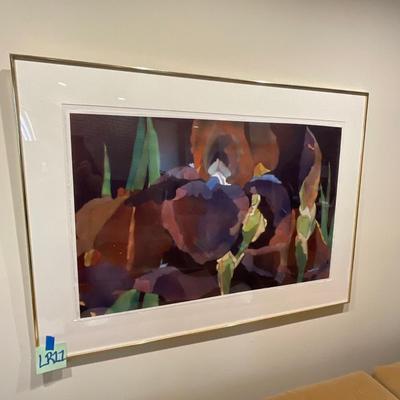 LR11-large framed artwork-Irises