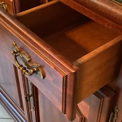 Cherry American Drew China Cabinet
