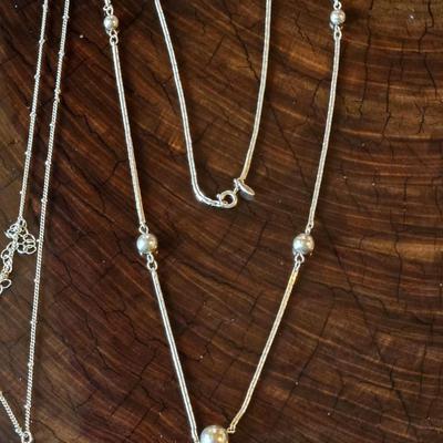 Gold Tone Necklaces - (1) with Light Orange Geode Slice