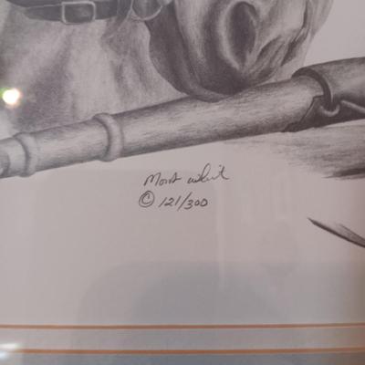 SIGNED AND NUMBERED SKETCH OF HORSES