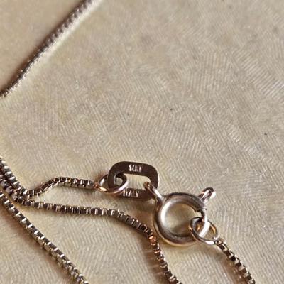 14k Gold & Diamond Snowflake Pendant Necklace
