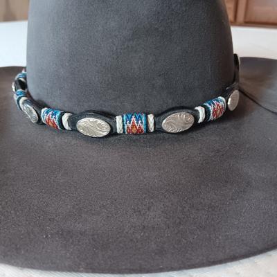 4X BEAVER WESTERN HAT WITH VERY NICE HATBAND
