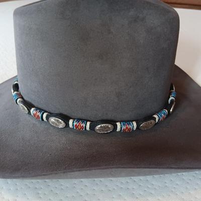 4X BEAVER WESTERN HAT WITH VERY NICE HATBAND