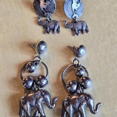 (2) Elephant Earrings