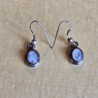 Moonstone & Sterling Earrings