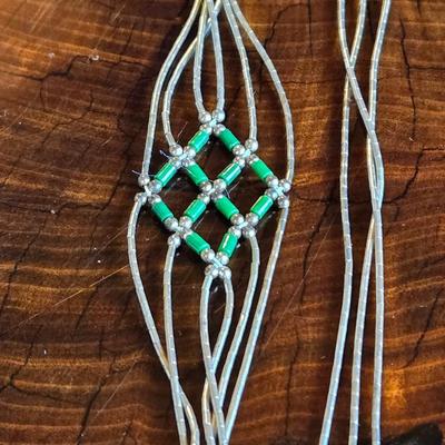 Native American Sterling Silver Necklace, Bracelet, & Earrings Set