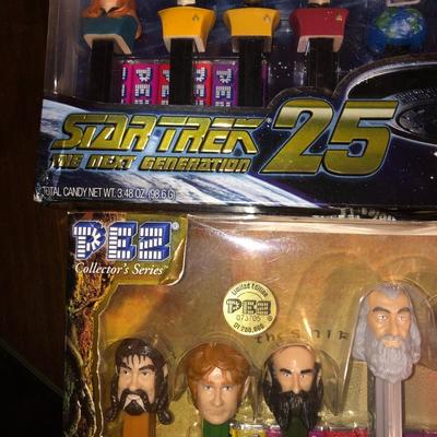 Collectible Star Trek and The Hobbit Pez Dispensers