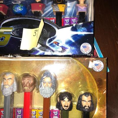 Collectible Star Trek and The Hobbit Pez Dispensers
