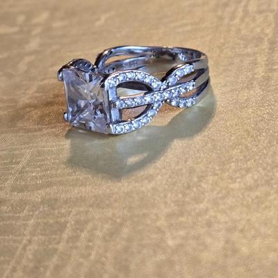 Sterling Silver & Cubic Zirconia Ring