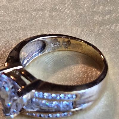 Gold over Sterling Silver Cubic Zirconia Ring