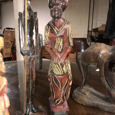 Lot of Wooden Sculptures, Primarily African Art