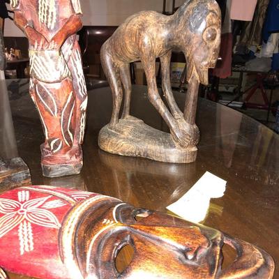Lot of Wooden Sculptures, Primarily African Art