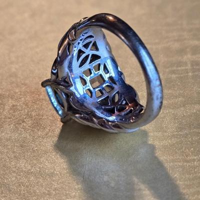 Sterling Silver Topaz & Sapphire Ring