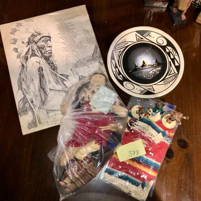 Lot of Indigenous Collectibles, Art, and Memorabilia