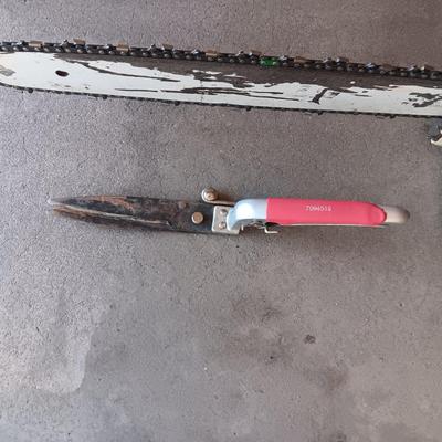 17" STIHL CHAINSAW, WEED SPRAYER AND GRASS TRIMMERS