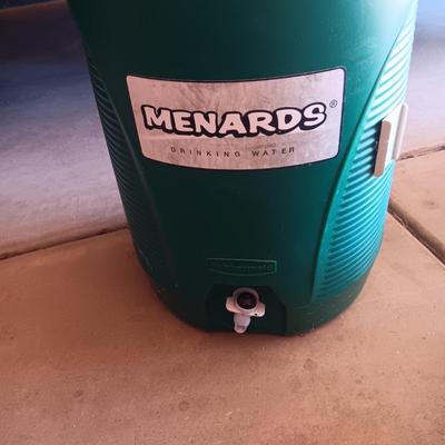 HIBACHI, CANS OF PROPANE, BEVERAGE COOLER AND AN AXE