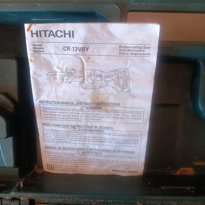 HITACHI 5" RECIPROCATING SAW WITH BLADES IN A CASE
