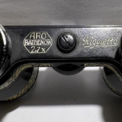 Antique Rigoletto Opera Style Binoculars w/Original Case in Good Preowned Condition.