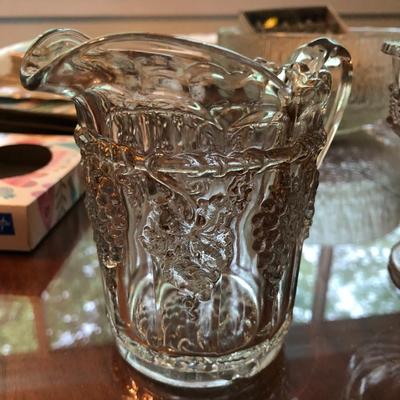 Lot of Assorted Vintage Pressed and Etched Glassware