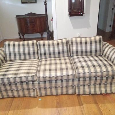 Living Room Sofa, Cushions, and Cover (Great Condition!)