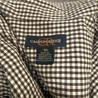 Canyon Ridge brown 3XL LONG SLEEVE SHIRT