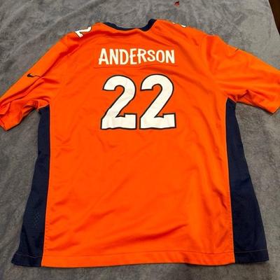 Nike DENVER BRONCOS ON FIELD JERSEY #22 ANDERSON
