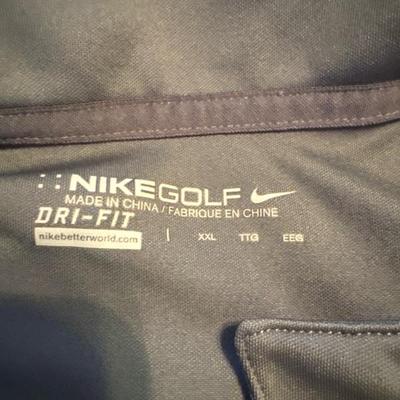 NIKE GOLF XXL LIME GREEN GRAY SHIRT