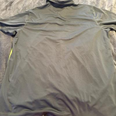 NIKE GOLF XXL LIME GREEN GRAY SHIRT