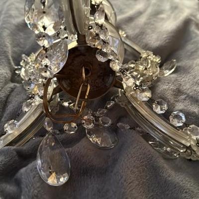 Vintage Italian Crystal Murano Glass Chandelier