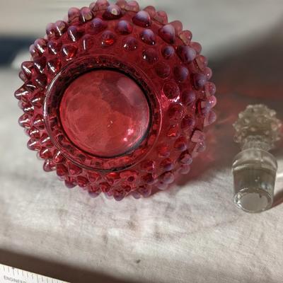 Fenton Art Glass Cranberry Opalescent 6