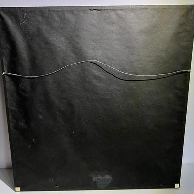 Antique Scarce FORBIDDEN STITCH Japanese Kimono Cuff Artwork 19" x 18" in Good Preowned Condition.