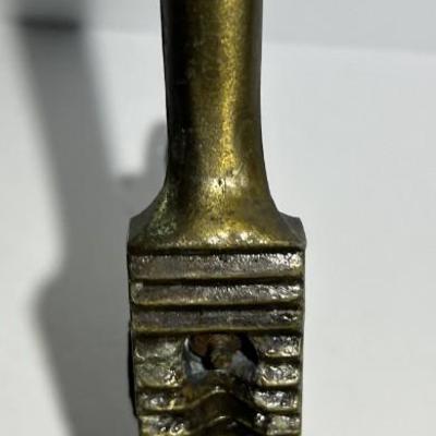 Antique Scarce Cast Iron Nutcracker Utensil 7-1/2" Long in Very Good Preowned Condition.