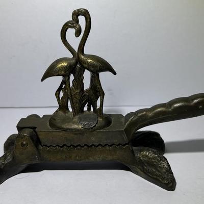 Antique Scarce Cast Iron Nutcracker Utensil 7-1/2" Long in Very Good Preowned Condition.