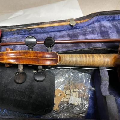 Antique Nicolaus Amatus 24" Long c1900 Violin w/Case in Fair Preowned Condition Needs Reconditioning.