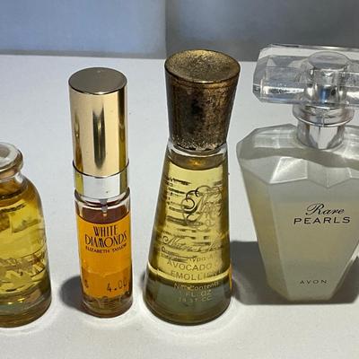 Variety of bottles of perfume
