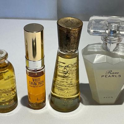 Variety of bottles of perfume